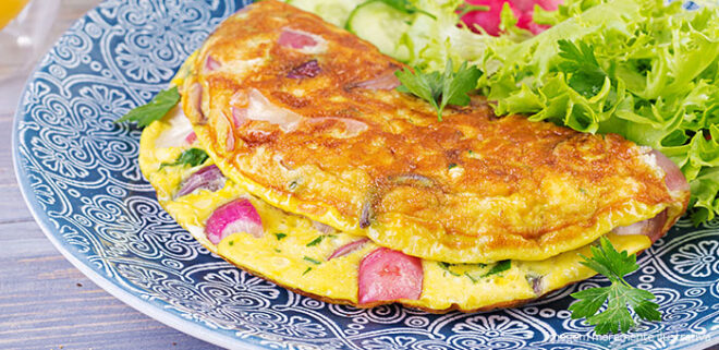 Receita Omelete de Legumes PronoKal Low Carb